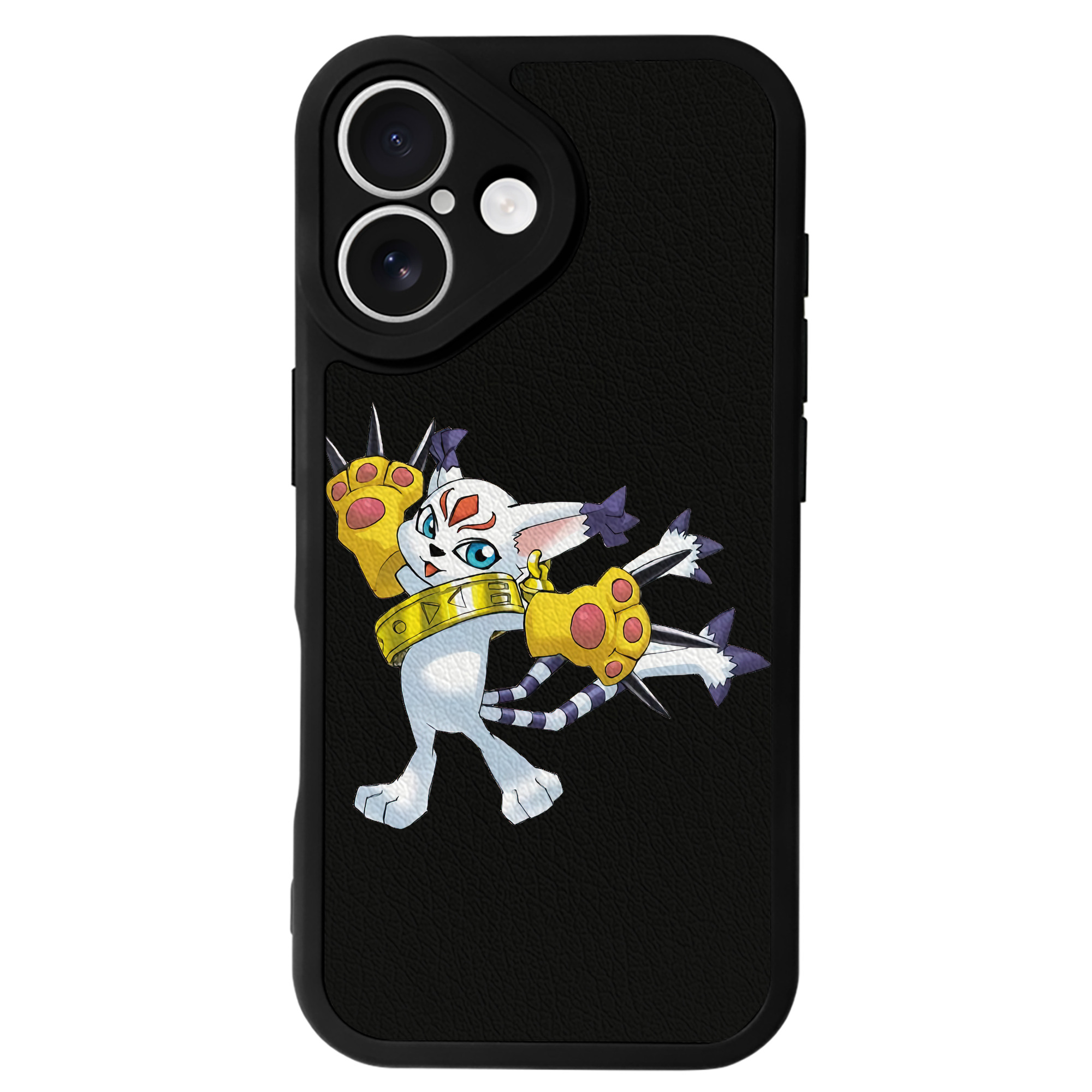 （画像用） Digimon デジタルモンスター/デジモン 【iPhone 16シリーズ対応】シリコンスマホケース（レザー調） 材質：シリコン